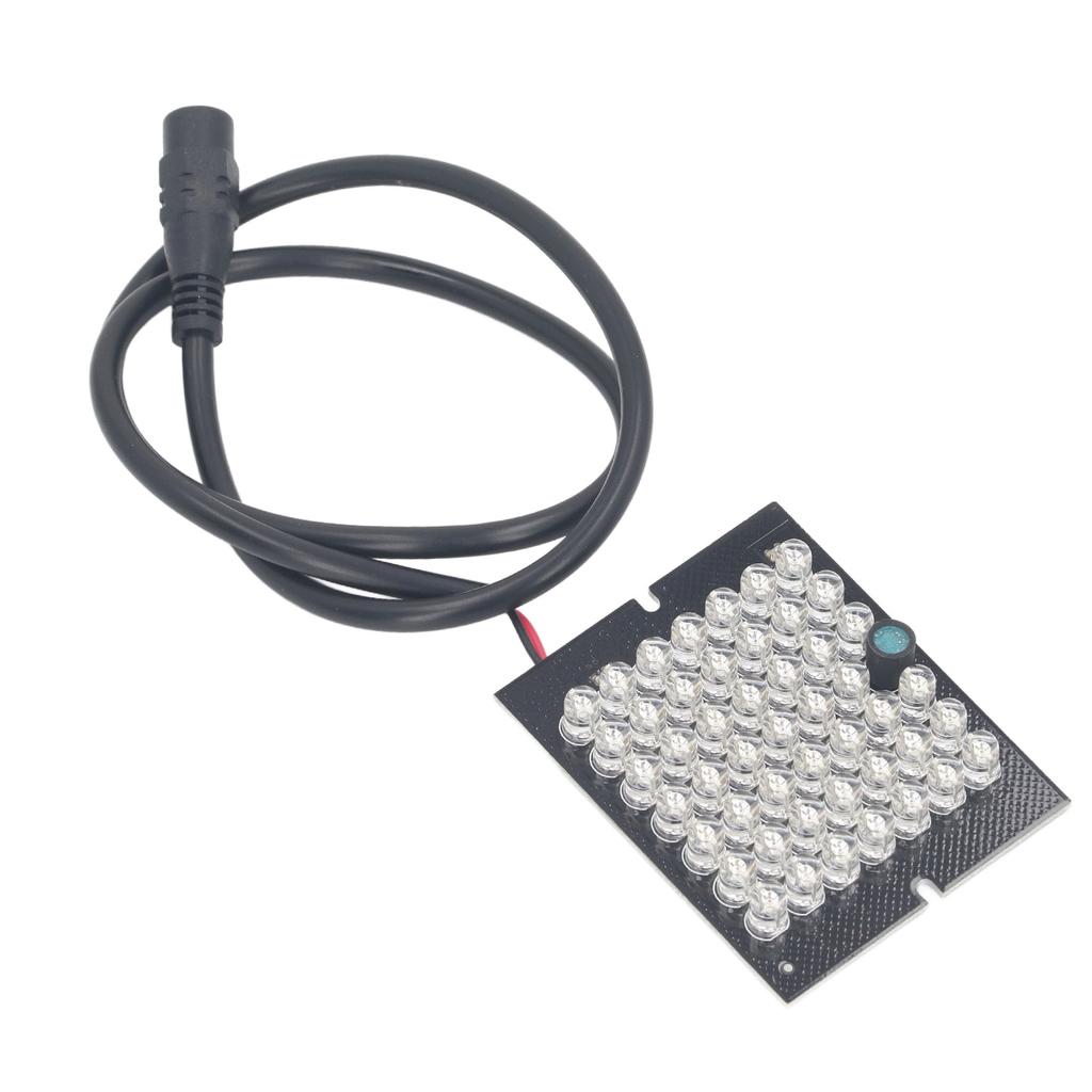 Płytka lampy LED do noktowizji 850nm 48 diod IR Lampa LED doświetlająca Płytka podczerwieni DC12V