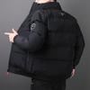 Men's cotton-padded jacket, a trendy brand, loose, thick and warm cotton-padded jacket with a high-end feel
