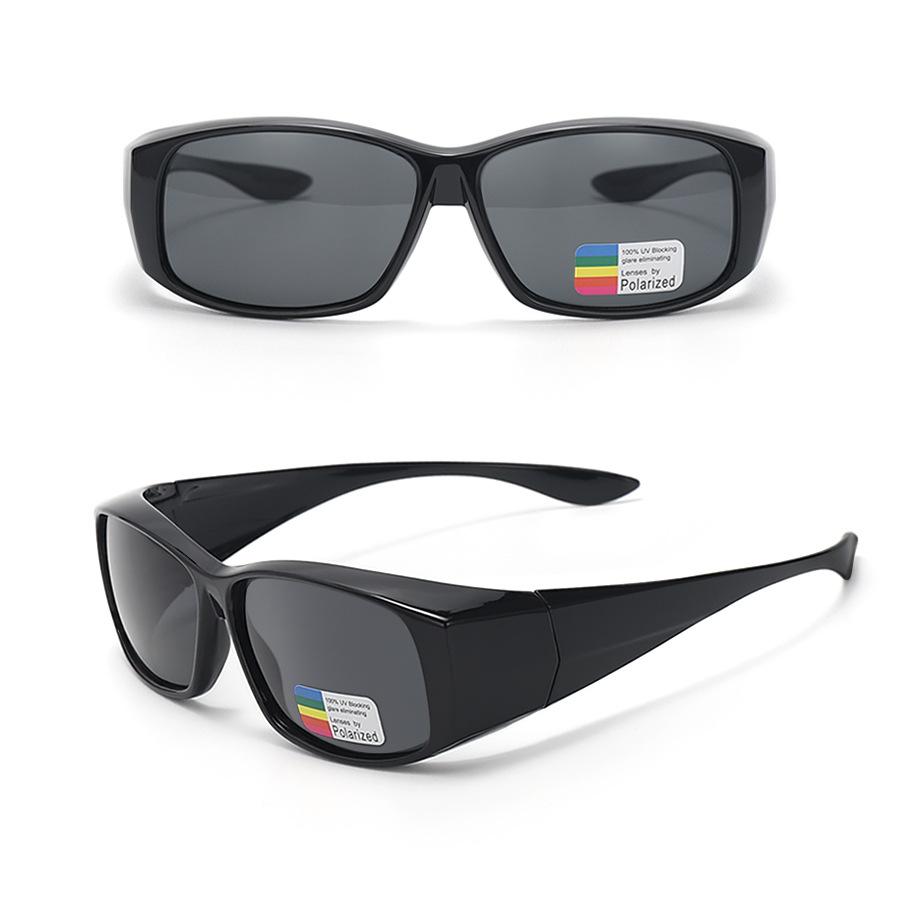 Outdoor polarized sports glasses can be worn over prescription glasses, suitable for drivers, fishing, and sun protection polarized sunglasses