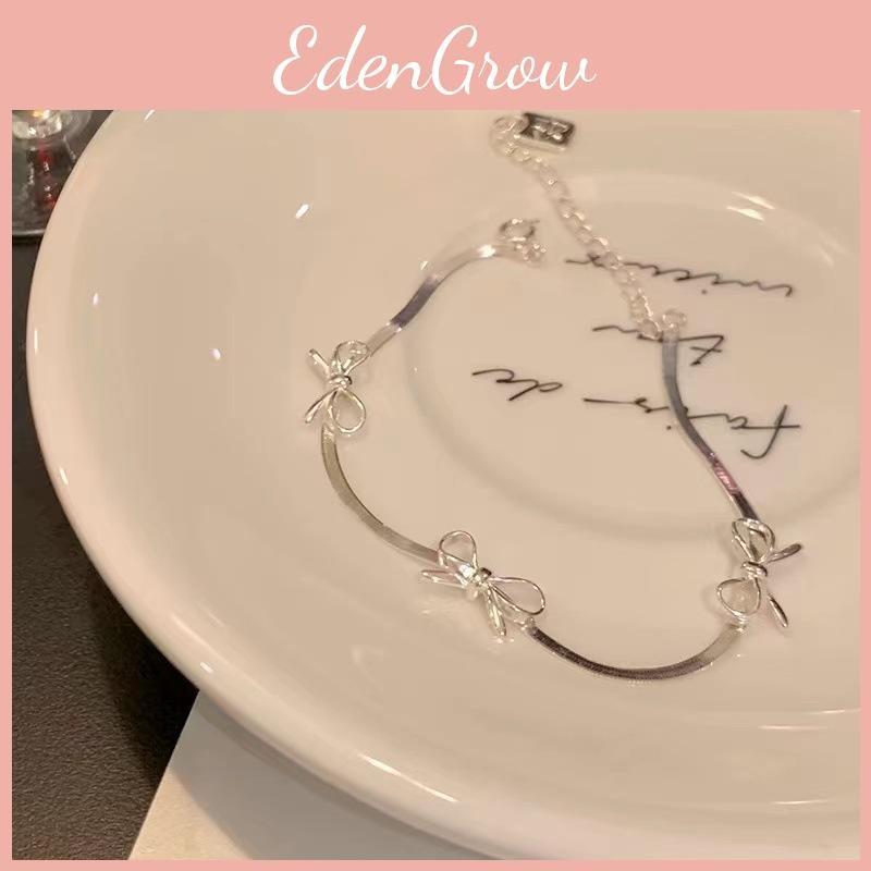 Chic And Modern Silver Bow Knot Bracelet For Women Minimalist Highend Geometric Jewelry