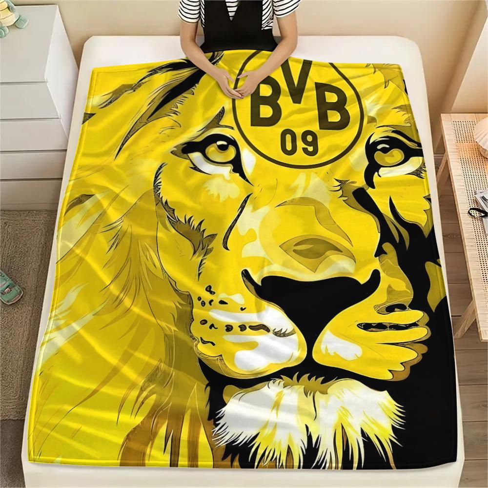 1 Manta de Franela con Estampado del BVB, Alta Calidad para Todas las Estaciones, Decoración del Hogar, Calidez y Comodidad, Perfecta para Regalos de Navidad