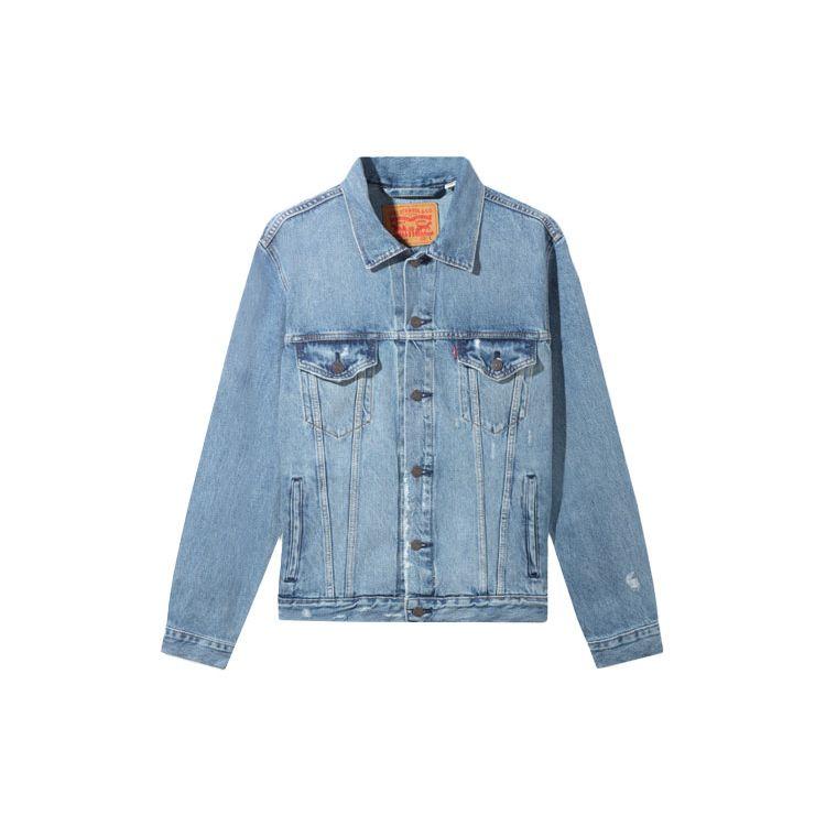 

Джинсовая куртка Levis Solid Color Ripped Collar, унисекс, синяя 85248-0018 L