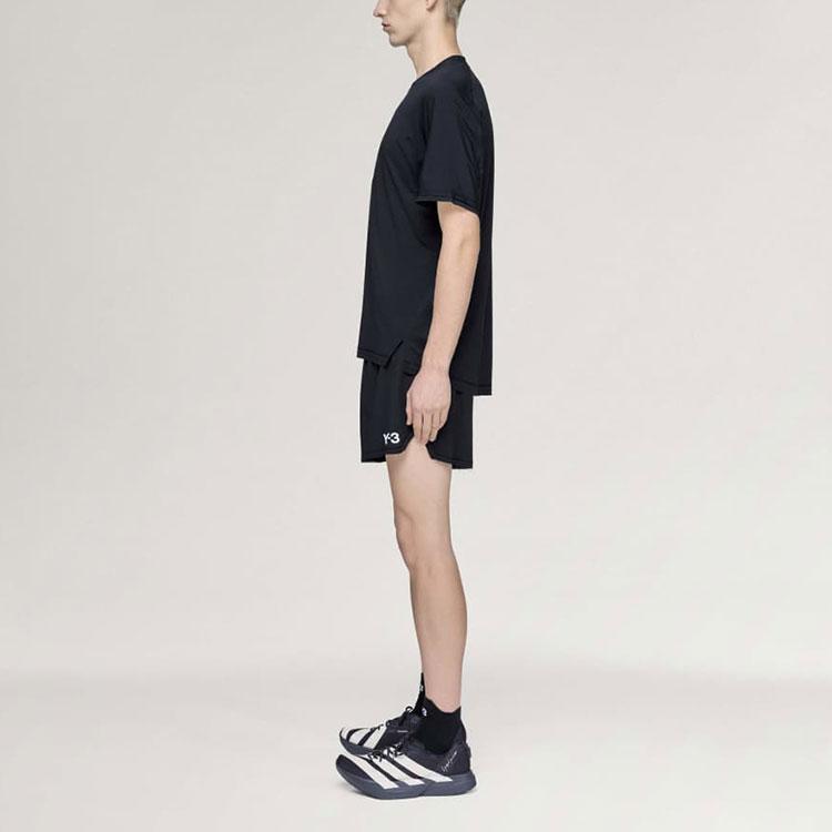 Y-3 SS26 Mesh Splicing Design Round Neck Short Sleeve T-Shirt Men Tops KF6197