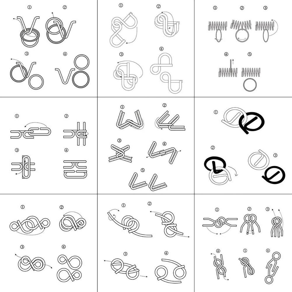 Vánoční adventní kalendář Kovové drátěné plastové puzzle Vánoční odpočítávací kalendář 2024 s 24ks hlavolamová hračka Nový rok dárek