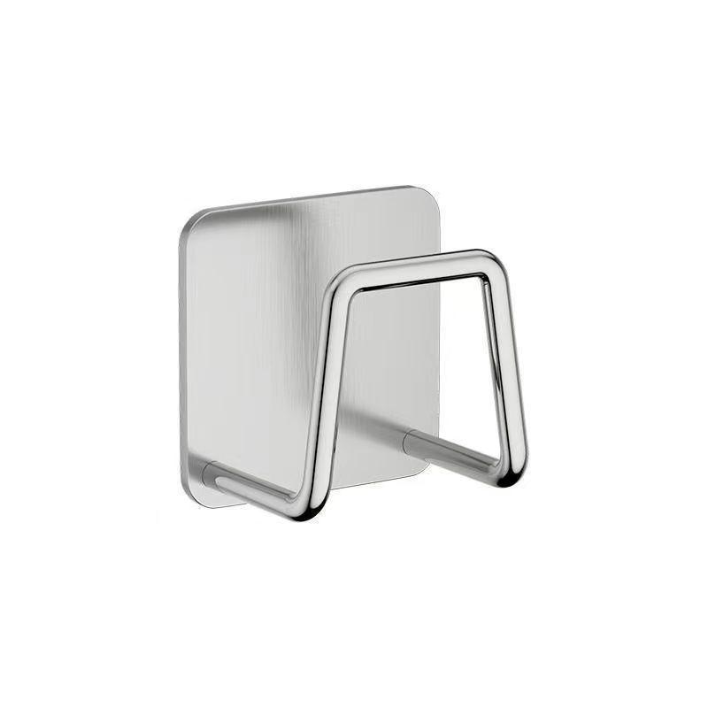 Custom Thickened Stainless Steel No-Drill Adhesive Hook for Bathroom, Kitchen, or Door