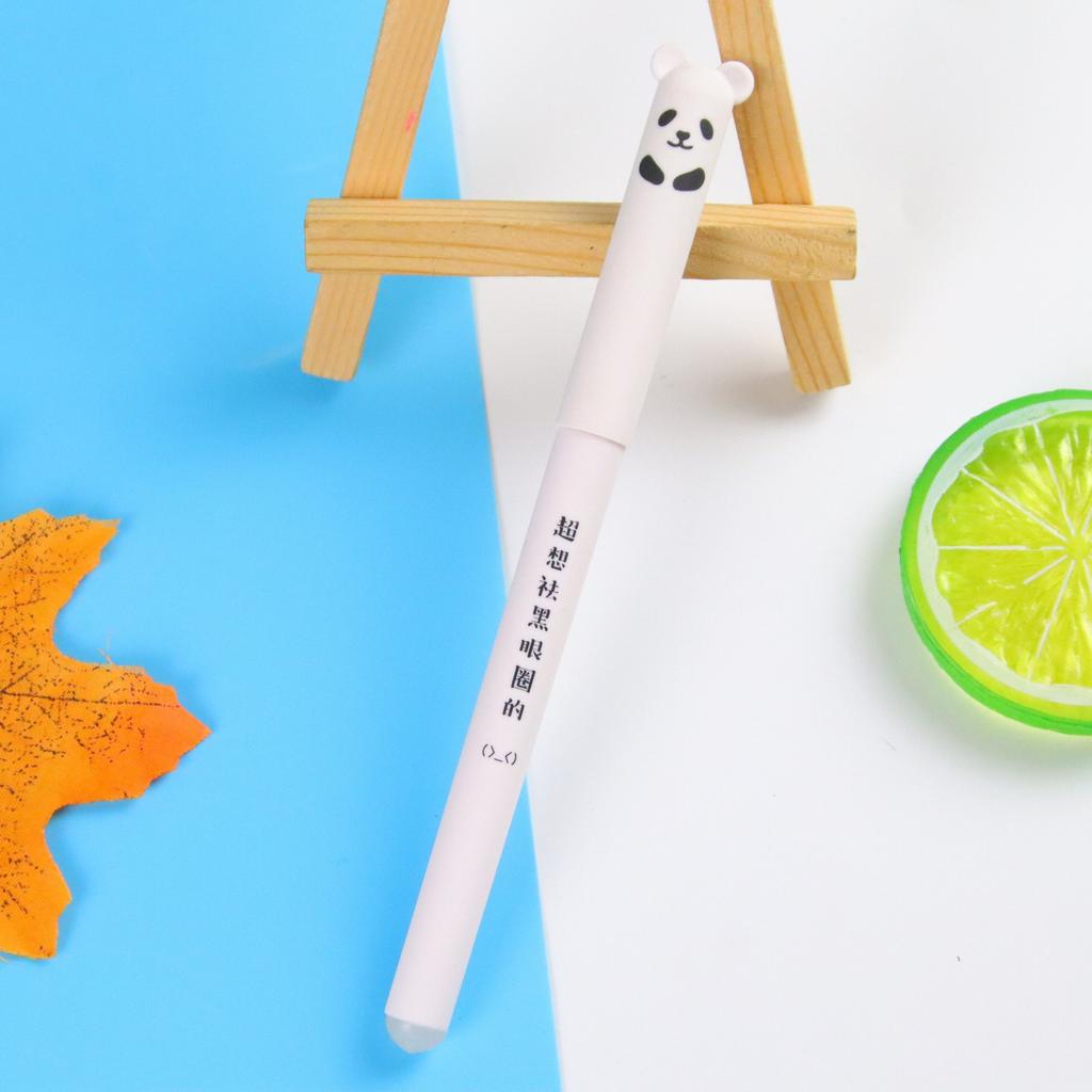 1/4 Pcs/Set Kawaii Erasable Gel Pen Pig Bear Cat Mouse 0.5mm Blue Ink School Office Stationery Gift Korean Stationery SB09