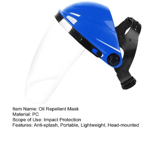 Kitchen Safety Face Shields Lightweight Full Face Cooking Splash Guard Oil & Steam Proof