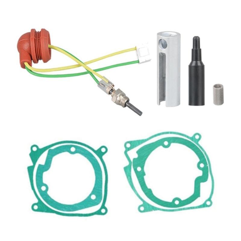 12V 2KW 5KW Auxiliary Heater Ceramic Glow Plug Set, Ceramic Pin Glow Plug Kit, Air Diesels Parking Heater Repair Kit