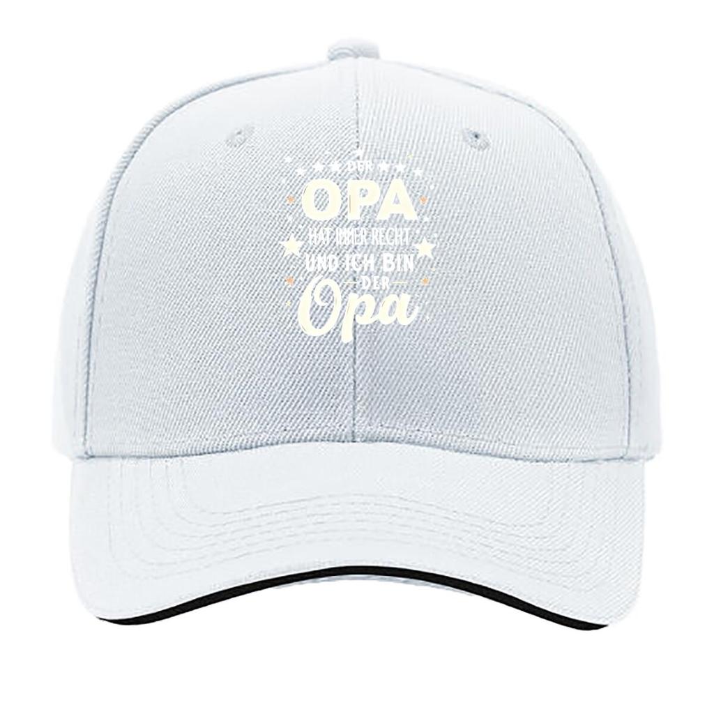Gorra de esponja de impresión OPA tendencia de moda casual ligera transpirable cómoda tamaño ajustable unisex gorra de béisbol sándwich