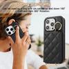 Luxury Leather Mirror Card Bag Slot Case for IPhone 17 16 15 14 13 12 Pro Max Plus Cases Stand Sleeve Cover with Shoulder Strap