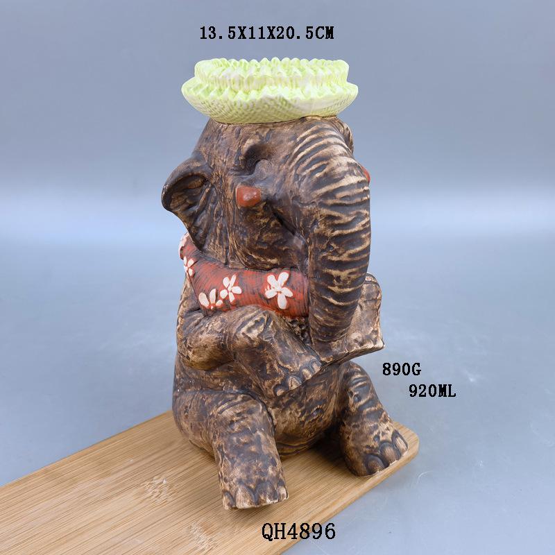 

Керамическая кружка в виде слона Расписанная вручную кружка с животным 3D кружка-тотем с животным Кружка для коктейлей 501-600ml