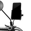 Heightened Aluminium Alloy   Mobile Phone Holder 360 degrees  Rotation   Motorcycle Phone Mount Rear View Mirror Phone Bracket for Moun