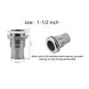 Marine 316 Stainless Steel Thru Hull Fitting Connector Half Thread Water Outlet Boat Bilge Drain Hose Fitting
