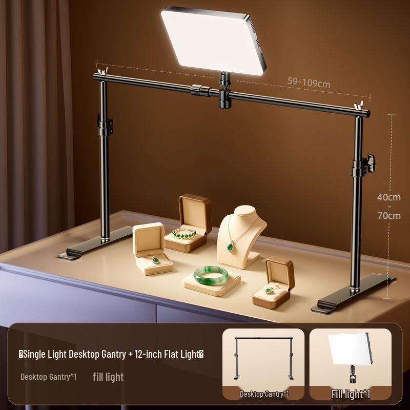 

Broadcast Fill Light: LED Desktop Top Light for Live Room Photography and Professional Lighting