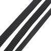 Black 10mm Expandable Braided PET Sleeving Cable High Densely 10m
