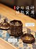 Antique Palace Lamp Household Roasted Tea Stove Pure Copper Incense Lamp Tea Ceremony Ornament Gift Box Packaging