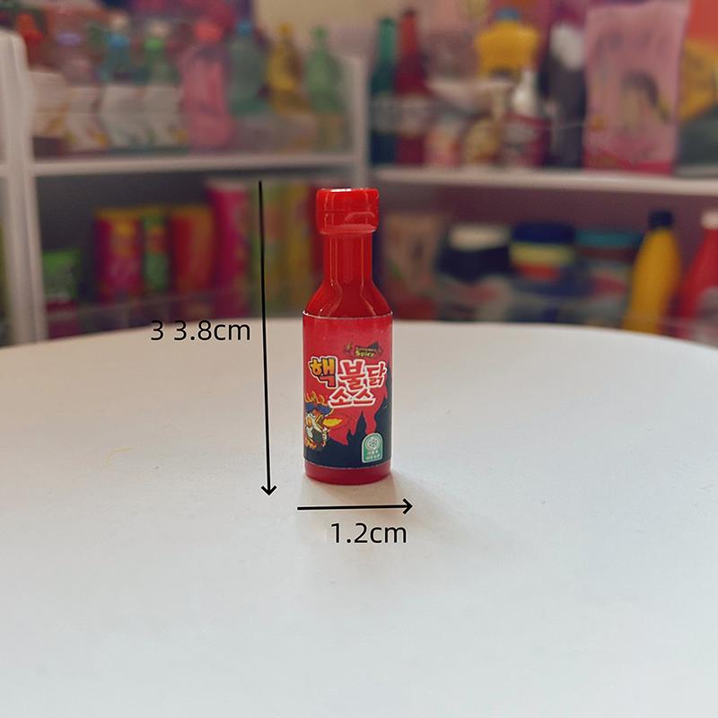 10Pcs Miniature Kitchen Condiment Turkey Noodle Sauce Model For Dollhouse Accessories Decoration