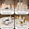 Bathroom Vanity Tray Large Capacity Perfume Organizer for Dresser Clear Desktop Storage Box for Lotion Bottle Cosmetics Skincare