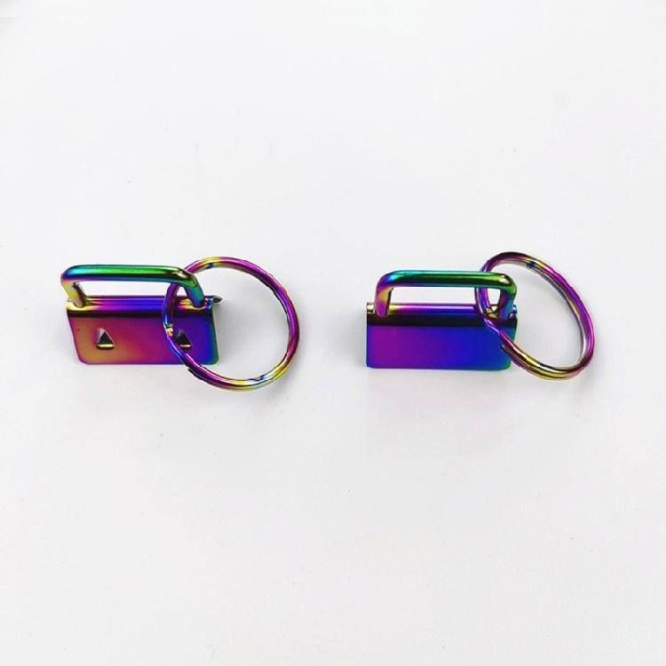 20Pcs Key Fob Hardware, 1 Inch Keychain Key Fob Hardware for Wristlet Keychain