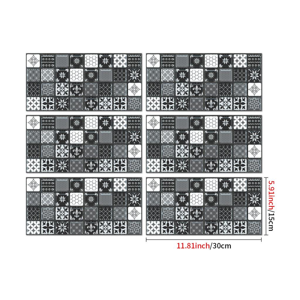 Industrial Style Retro American Tile Sticker, Self-Adhesive Waterproof Pvc Wall Decoration Kitchen Bedroom Wall Sticker Wallpaper