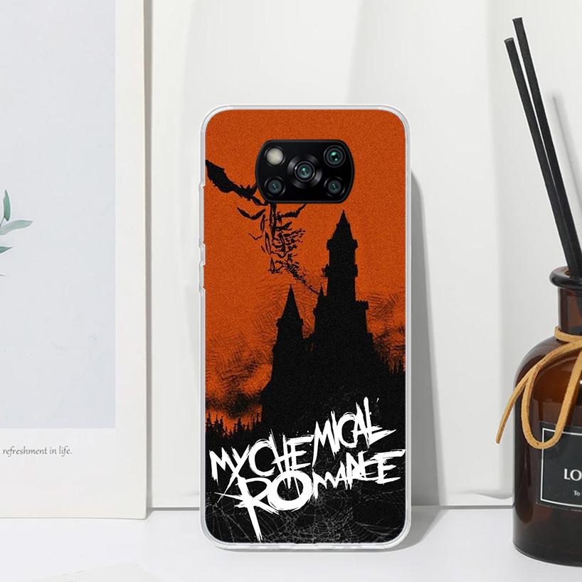My Chemical Romance MCR Phone Case For Xiaomi Poco X7 X6 X5 M7 M8 Pro F7 Ultra Redmi 15C 15 13C 13 12C 12 10 10C 10A Art Fundas