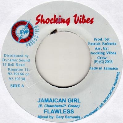 7inch Record FLAWLESS / MANKIND - Jamaican Girl / Interview NONE Shocking Vibes 2003 Jamaica Reggae, Ska & Dub Used