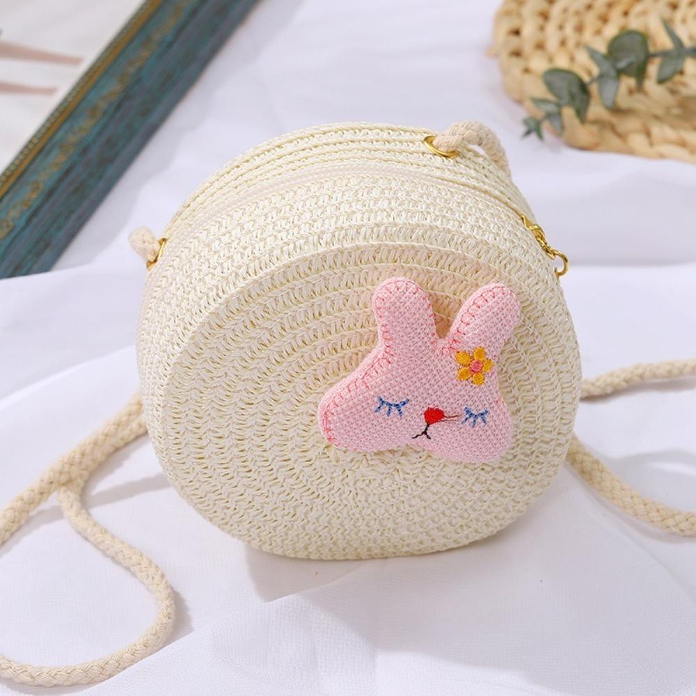

Плетена Солом яна Солом яна Сумка Форми Мушлі Сумки Через Плече Гаманець Сумка Дитина Діти White-rabbit