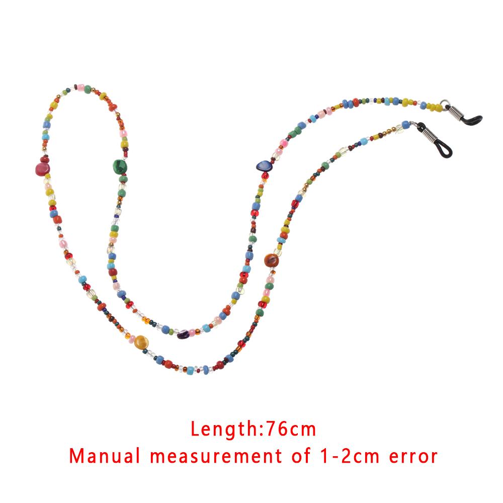 1 Stück Mode Retro Perlen Brillen Sonnenbrillen Lesebrillen Kette Brillenband mit Quasten Nackenband Kordel Kette Brillen