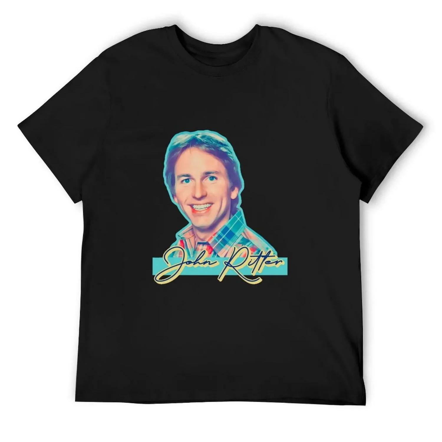John Ritter, Master of Comedy T-Shirt custom t-shirts graphic shirts Clothing summer tops oversized t shirts for men S