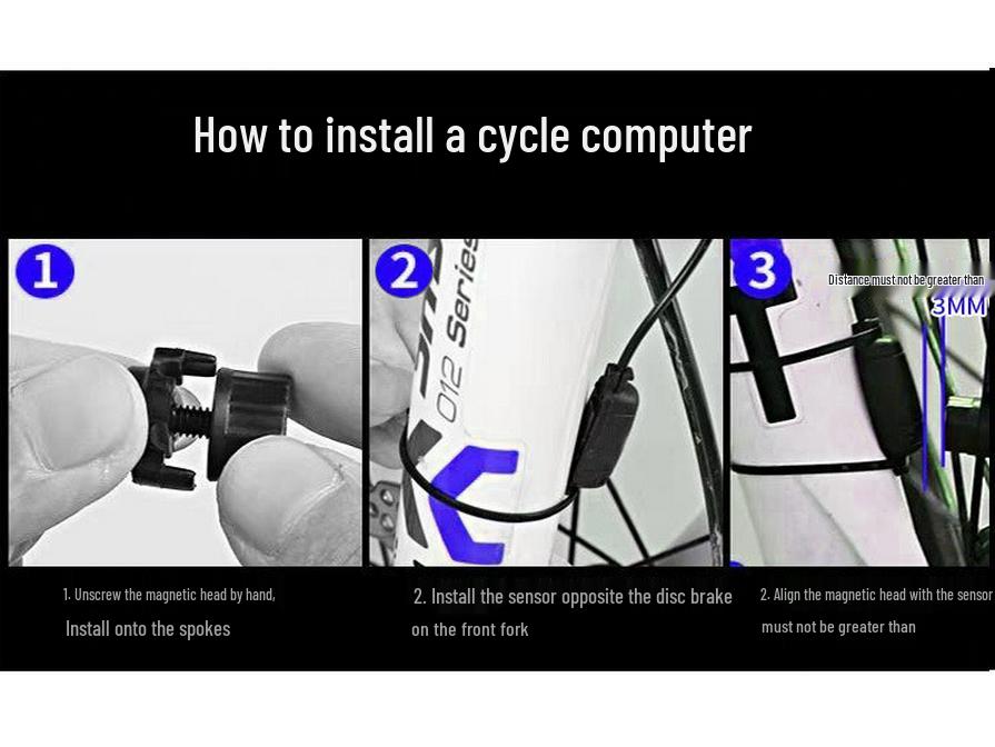 USB-ladbarer intelligenter Mountainbike-Computer mit Licht