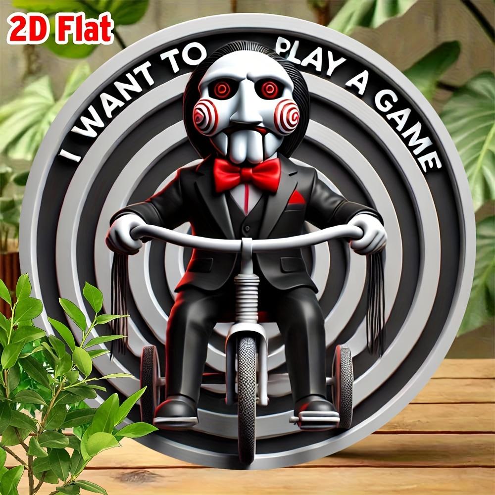 

Vintage I Want to Play Games Bicycle Aluminum Sign чистый