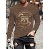 Tägliche Einfache Herren Langarm Freizeit Bequeme T-Shirts Herren