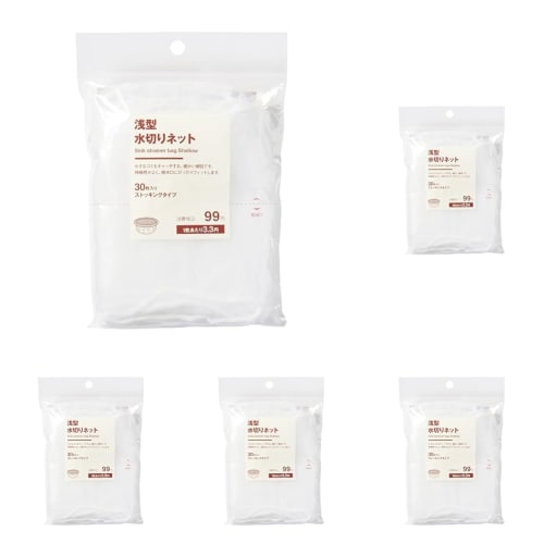 

muji shallow drainer net stocking type 44316641 30 pieces x 5