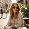 Small Frame Retro Oval Sunglasses Vintage UV Protection Sunglasses  Men Use