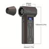 Brushless Motor Powerful Dust Blower with LED Light Digital Display Handheld Turbo Violent Fan High-Speed Speed Adjustable