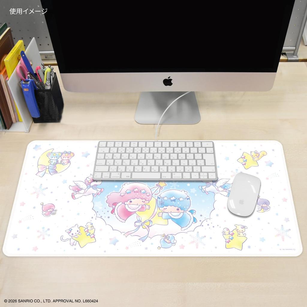 Gourmandise Little Twin Stars Desk Mat Snow Lantern Fantasy - SANG-603A