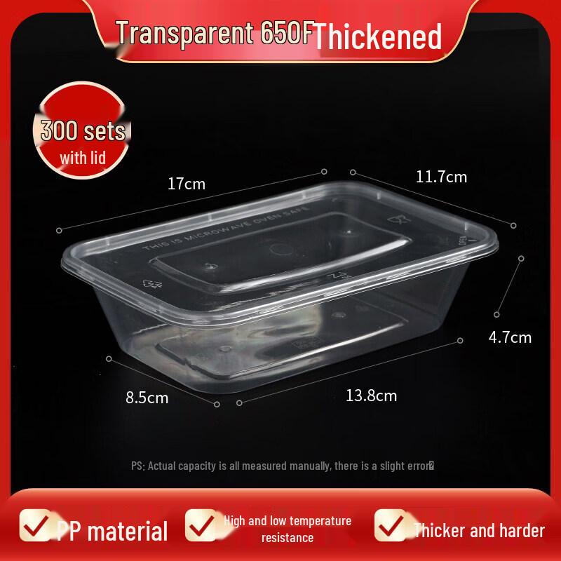 Rectangular Disposable Microwaveable Food Container