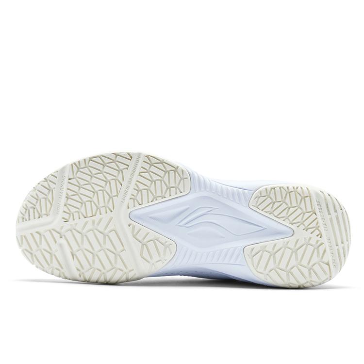 Li Ning Thunder Junior Feather Pioneer Professional Badminton Lightweight Shock Absorption Low Top Training Shoes Men sneaker Light-Pink AYTU042-3