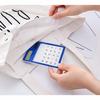 Slim Shape Touch Screen Calculator Clear Shell Transparent Calculator  Office Supplies