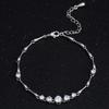 Women Simple Gradient Round Zircon Bracelet Stylish Hand Chain Ornament