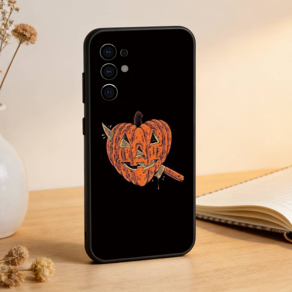 

Halloween Pumpkin Head Phone Case Black Silicone Soft For Samsung S25,S24,S21,S22,S23,S30,Ultra,S20,Plus,Fe,Lite Samsung S23ULTRA5G