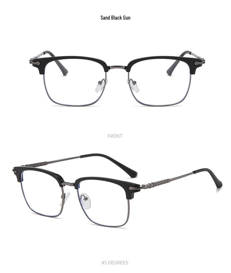 2025 Vintage TR90 Metal Anti-Blue Light Eyeglass Frames - Compatible with Prescription or Non-Prescription Lenses