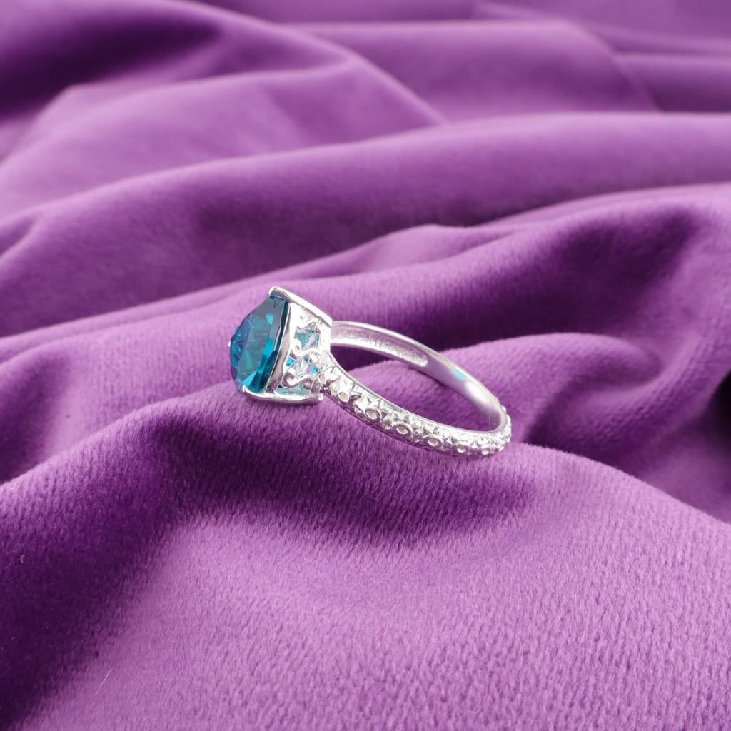 Apatite Gemstone 925 Stamped Silver Jewelry Handmade Triangle Shape Ring For Her CZR-10-1