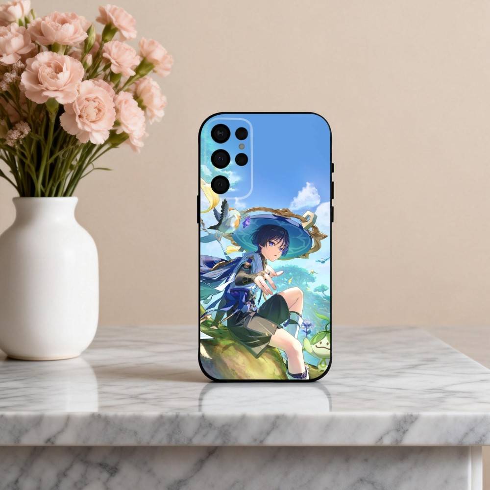 

Чехол для телефона S-Scaramouches G-Genshin I-Impact-T для Samsung S25,S24,S21,S22,S23,S30,Ultra,S20,Plus,Другие Мягкий Черный Чехол Samsung S26