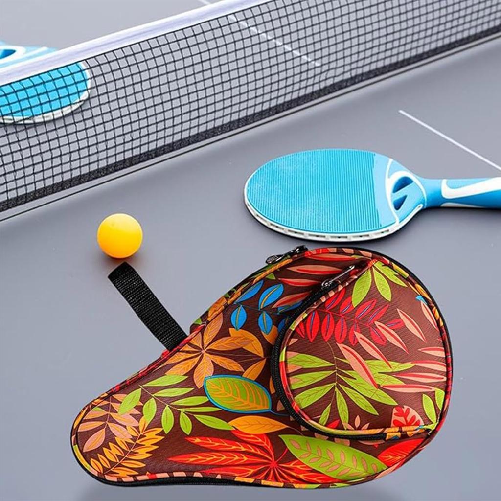Lyyxjsltd Table Tennis Racket Paddle Ball Protective for Adults and Kids Bag, Case, Storage, Case, Portable, Waterproof, Durable, (Red)