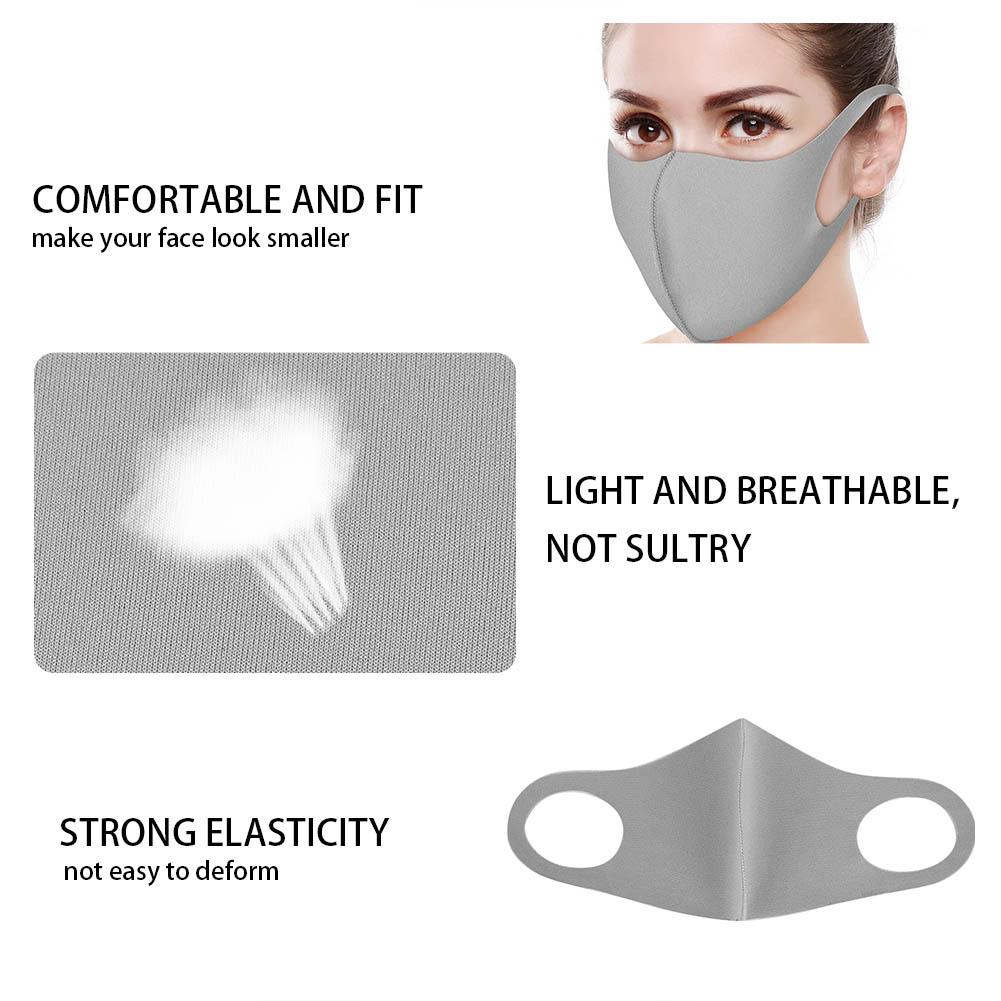 10pcs Reusable Mouth Muffle Dust Proof Sun Block Breathable Mouth Guard