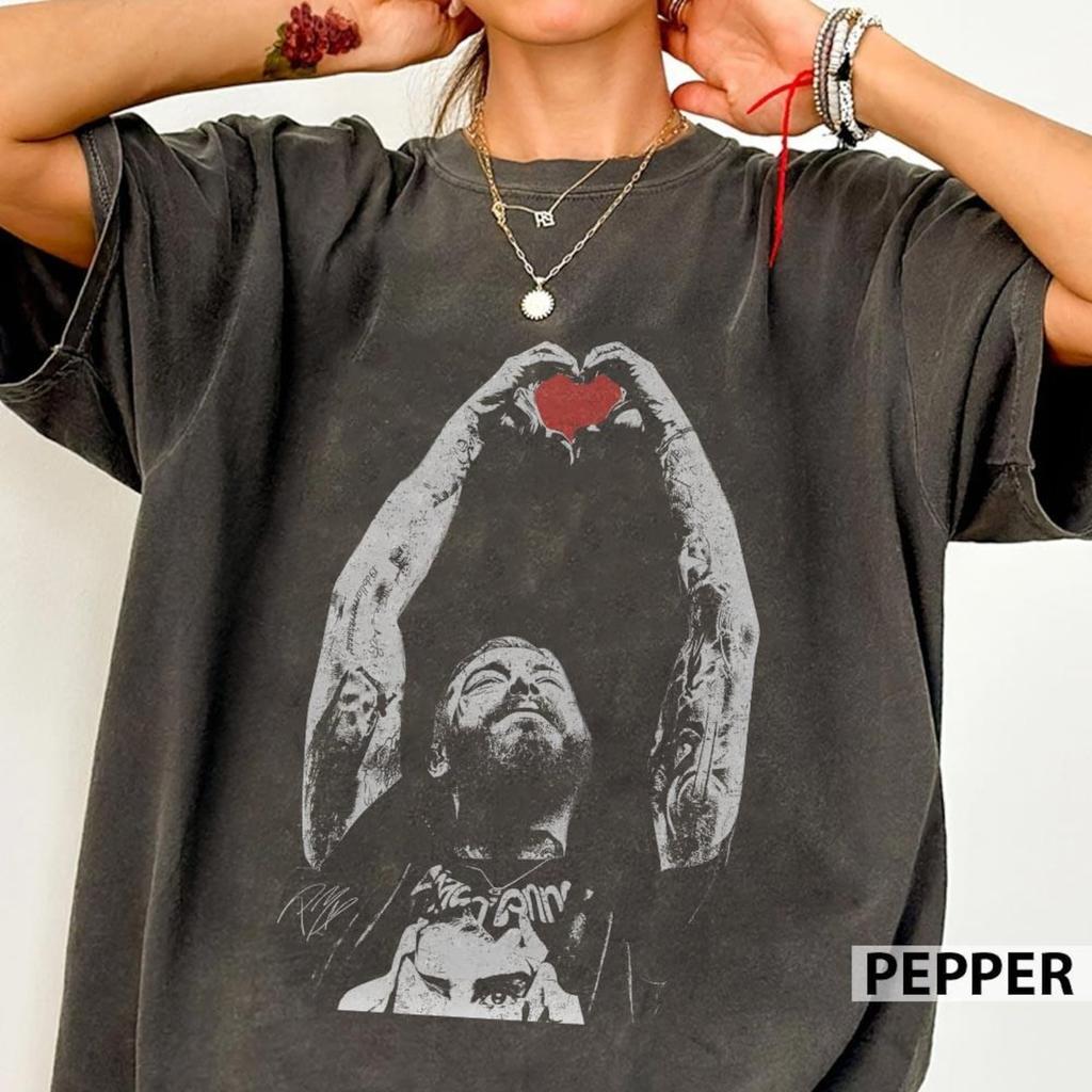I Love Posty Music Vintage Comfort Colors Shirt, Post Malone Shirt