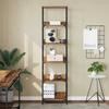 Bookshelf 5 Tiers 50 x 33 x 188.5 cm Engineered Wood Reclaimed Wood