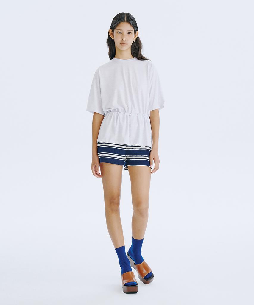 WNDERKAMMER Stripe Jacquard Knit Shorts_Navy