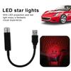 Mini USB LED Car Auto Atmosphere Projector Ceiling Star Red Light Lamp